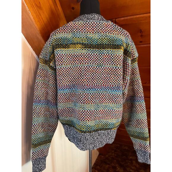 Rag & Bone Willow Rainbow Merino Wool Crewneck Sweater sz M - Picture 7 of 10